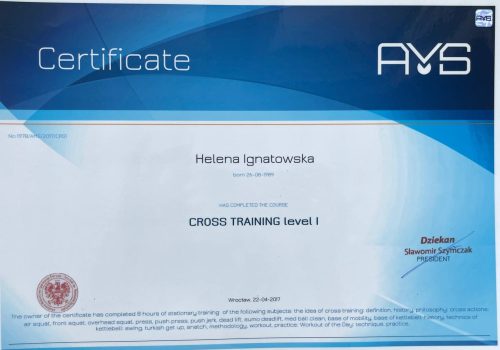 Helena Ignatowska Cross Training L1