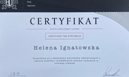 Helena Ignatowska Holistic Body Approach