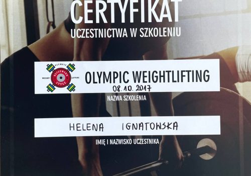 Helena Ignatowska Olympic Weightlifting