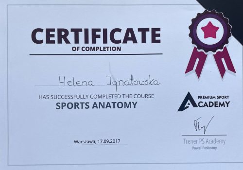 Helena Ignatowska Sports Anatomy